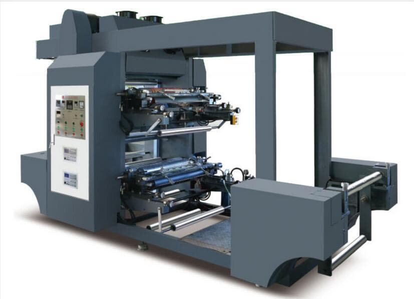 two colors high speed flexographic printing machine